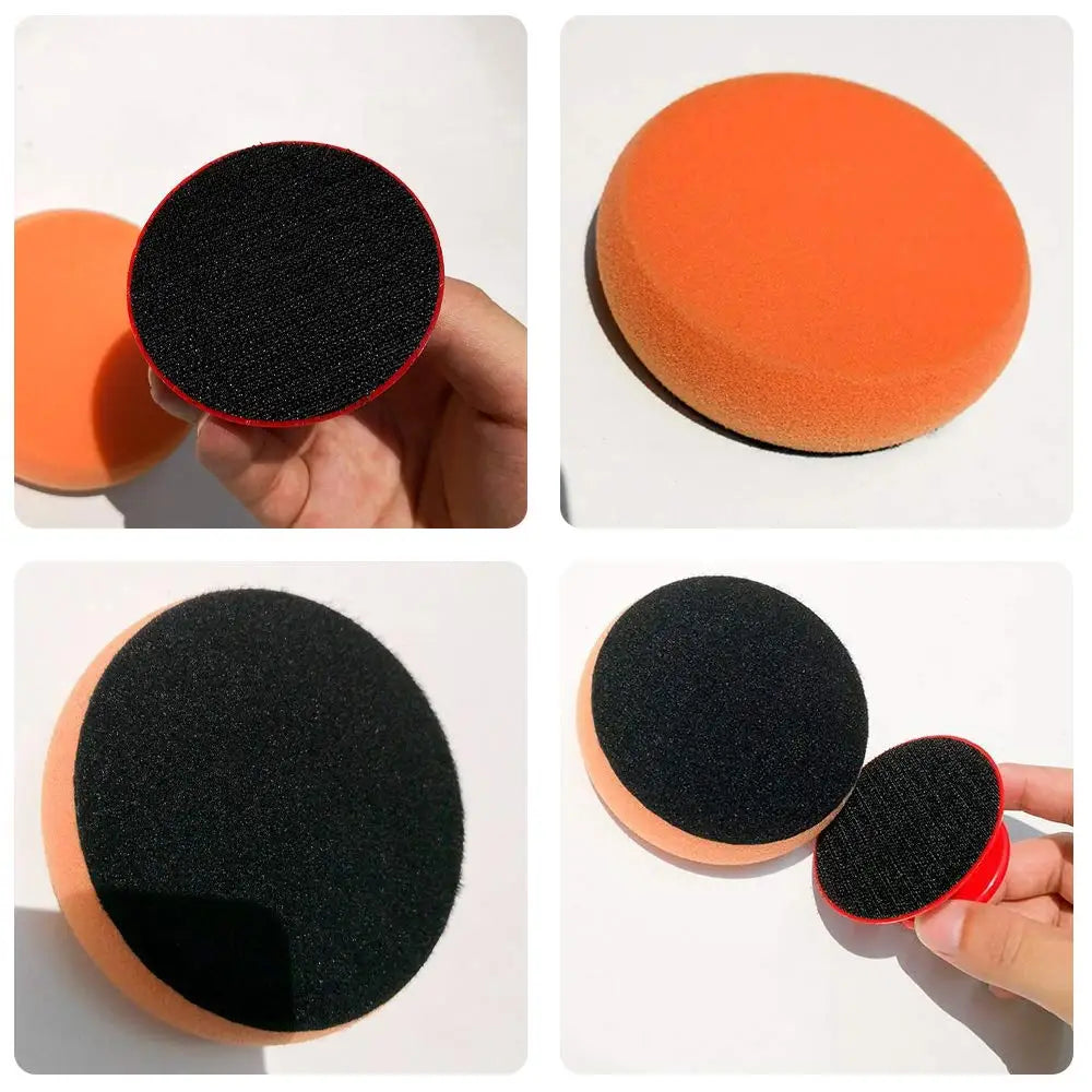 6 PCS Car Wax Applicator Pads Kit Soft Sponge Applicators Foam Waxing Pad with Grip Handle for Car Polishing and Cleaning - Merit Sell