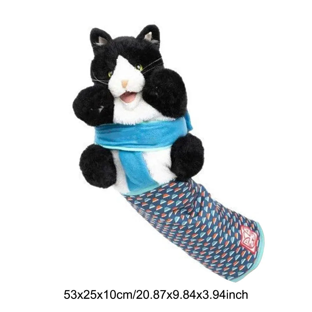 Cat Puppet Wrestler Wrestling Glove With Sturdy Padding Soft Plush Cat Wrestle Toy Animal Hand Glove Interactive Play Cat Toys