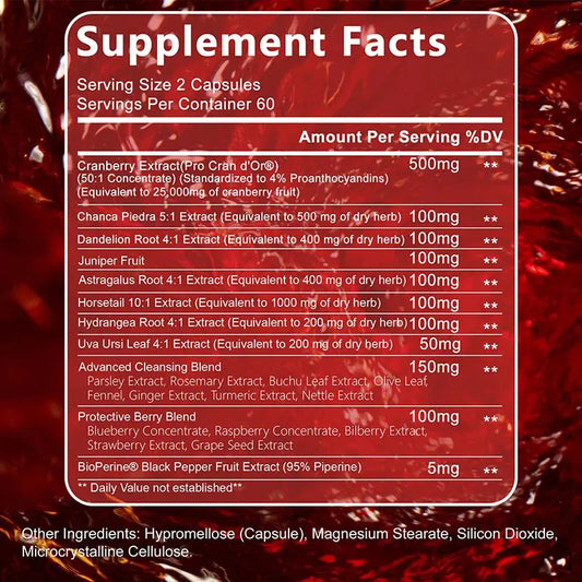 Xemenry Kidney Cleanse & Detox Capsules | Urinary Tract Support & Flush Formula