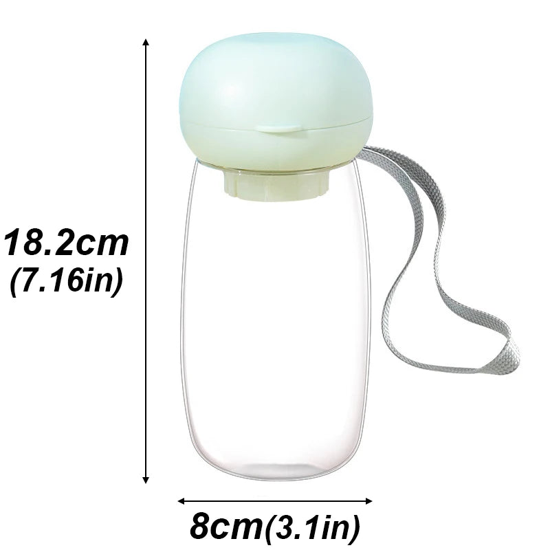 300/550ml Portable Food Grade Material Dog Cat Travel Pet Water Cup Feeding With Lanyard For Small Medium Cats Dogs Pet Supplies