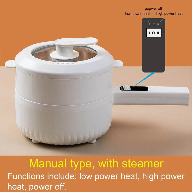 1.6L 2.2L Electric Cooker Student Pot Multifunction Household Pot Ceramic Glaze Non Stick Cooker Rice Cooker Kitchen Tool 220V