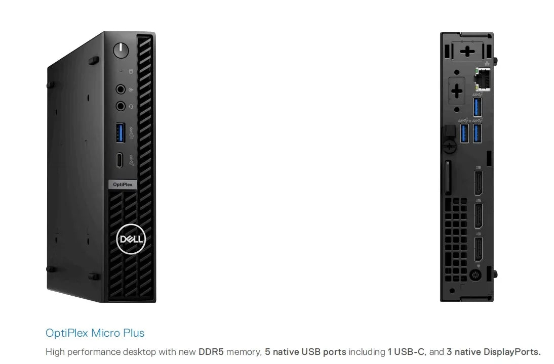 Dells Optiplex7020MFF Business Office Mini Desktop Computer Host New 12th Generation I5 14500T 8G 512G Support for Customization
