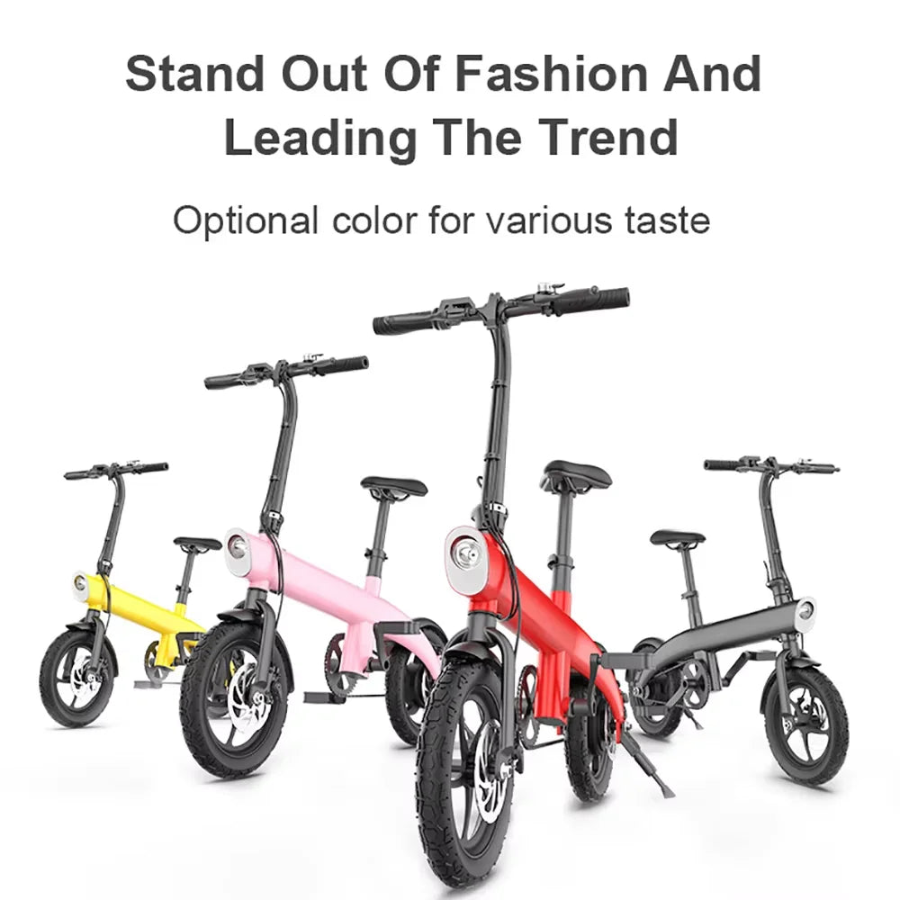 HX H2 Adult Ebike Electric Bike Folding 250w 36V 9.6AH 14 inch Electric Bicycle City Mini Cycling Bike