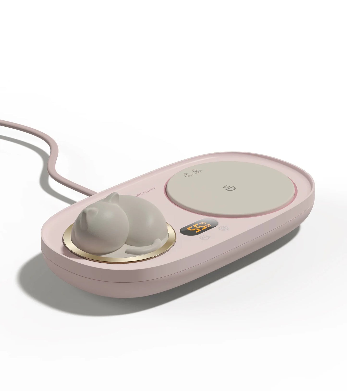 Electric Cup Heater 3 Gear Temperature Mug Warmer Coffee Milk Water Heating Cup Coaster Mat with Night Light Cup Heater
