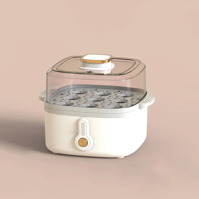 Mini Steamer Electric Steam Pot Cooking Steaming Home Two-layer Transparent Food Dumplings Household Pan Warmer Multicooker