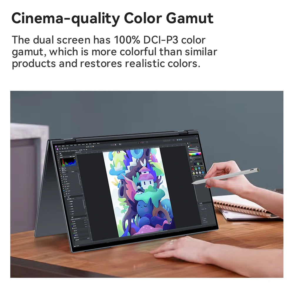 EHOMEWEI Dual Screen Portable Monitor X Series Drive-free Phone-touch FHD 2K 15.6“ 16“ For Laptop Windows Macbook