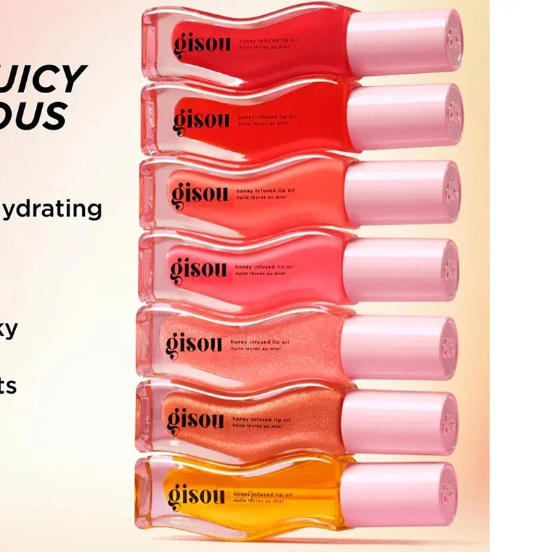 Hot Sale Gisou Moisturizing Lip Balm Lip Oil Gloss Care Of The Lips Benetitnt For Lips Plumping Exfoliating Plumping Gloss Oil