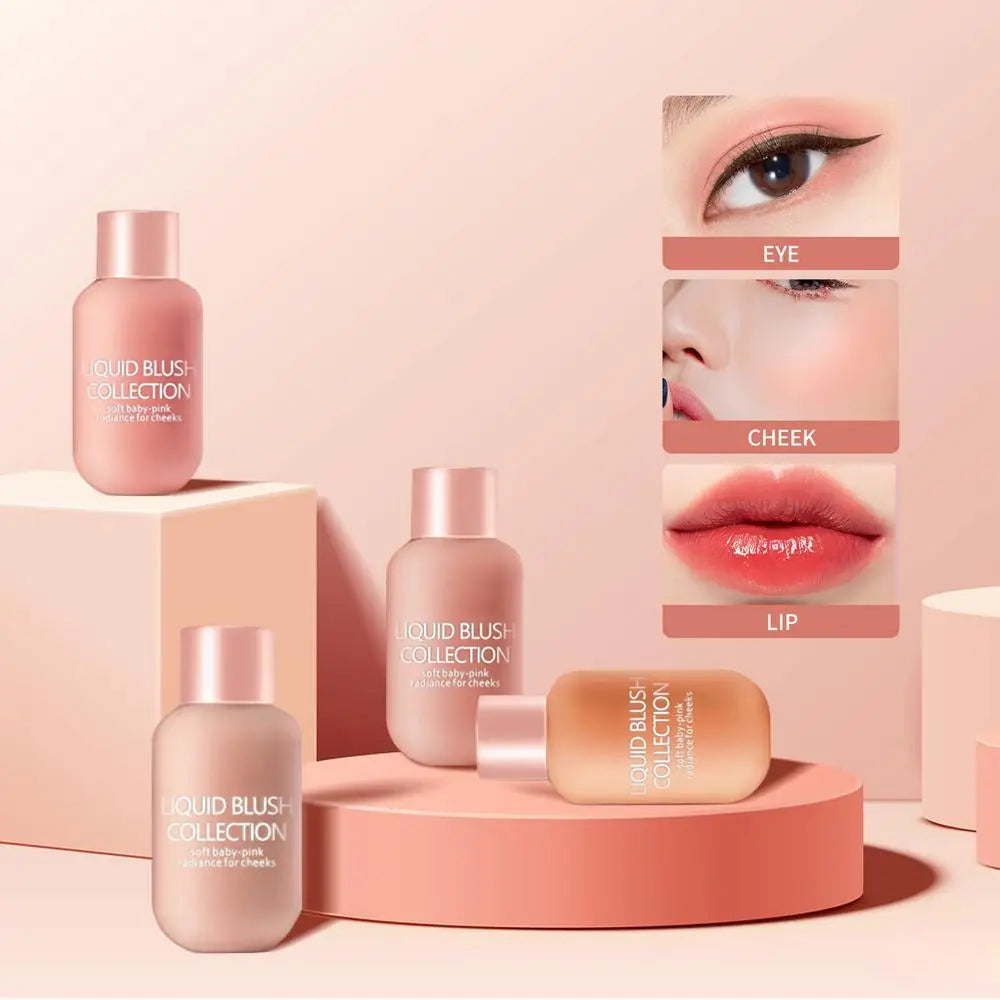 New Liquid Cheek Blush Facial Nourishing Blusher Gel Cream Multi-purpose For Eyes Lips Makeup Blush Stick Cosmetics