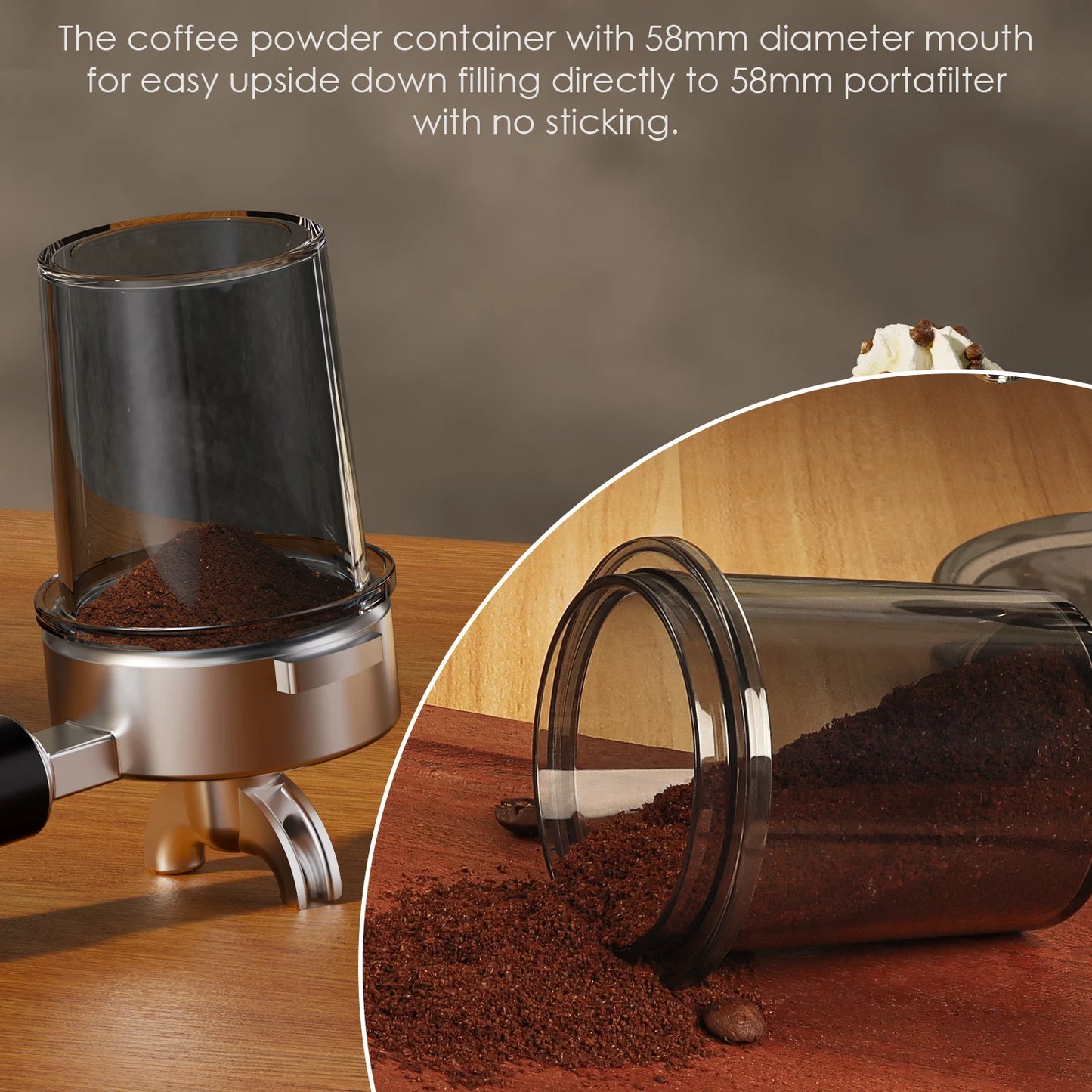 BioloMix Electric Conical Burr Coffee Grinder with Removable Holder,with 48 Grind Settings Adjustable,for Espresso Coffee