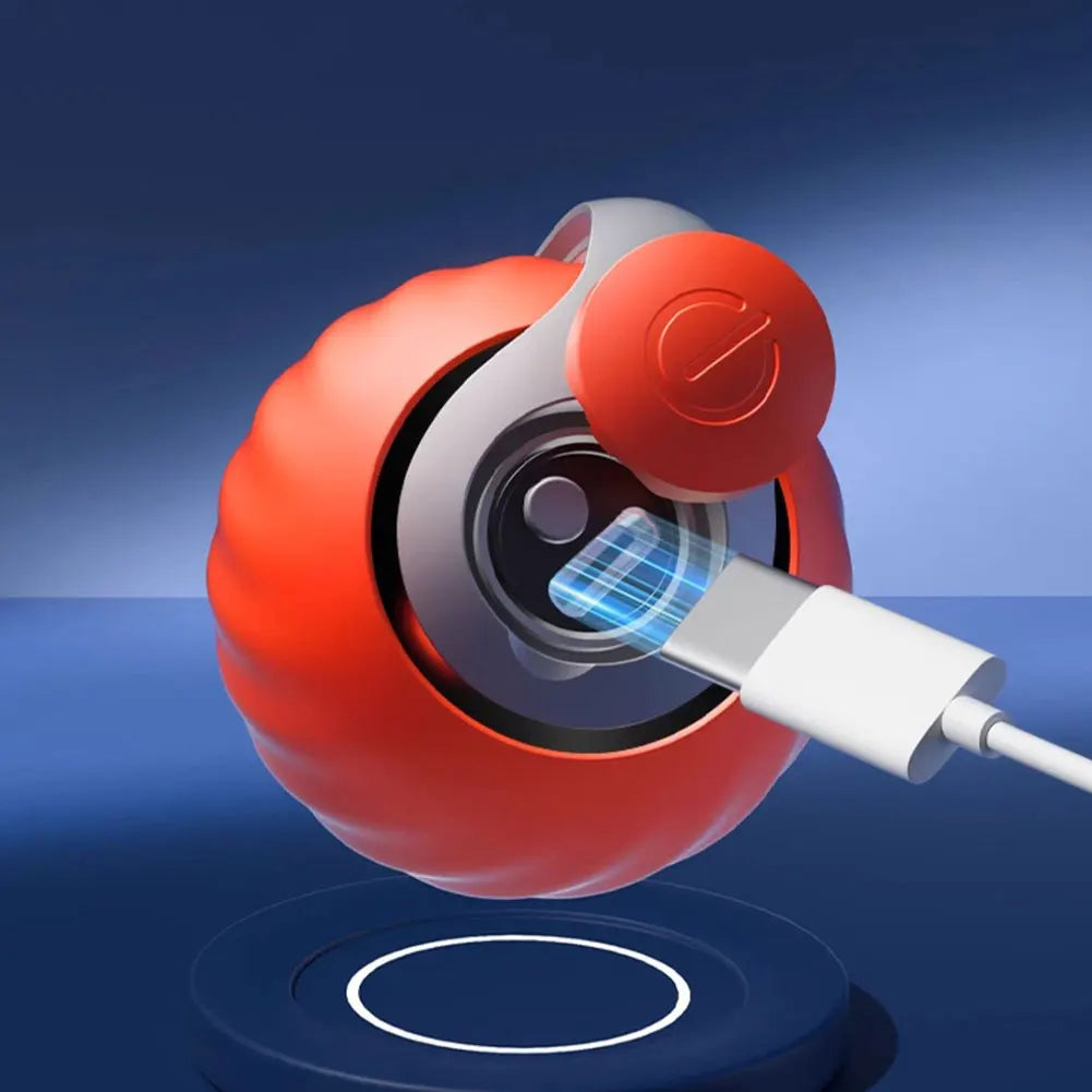 Automatic Moving Cat Toy Ball Smart Cat Toys Two Speed Adjustment Speedy Tail Cat Toy with Replacement Tail