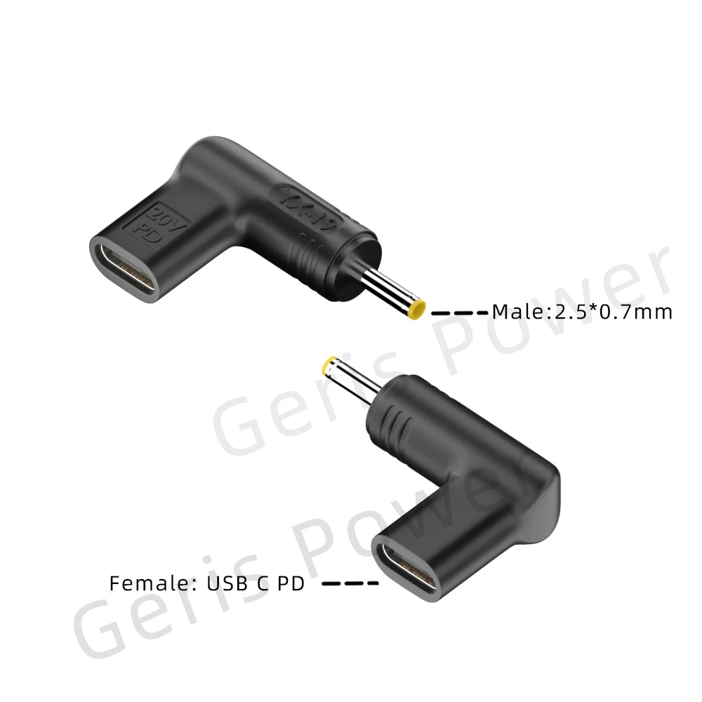 100W USB Type C PD Laptop Power Bank to Laptop Charger Converter for Asus Lenovo Hp Dell Samsung Dc Power Adapter Connector