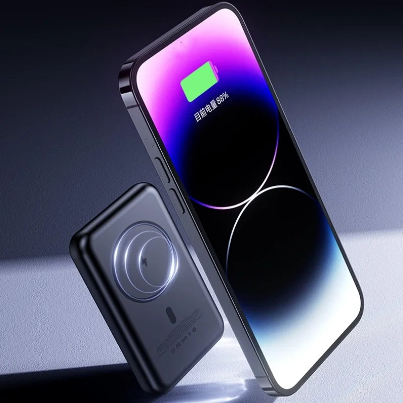 5000mAh Magsafe Power Bank 20W Magnetic Wireless Charger Powerbank for iPhone 15 Xiaomi Mi Samsung Fast Charging Spare Battery