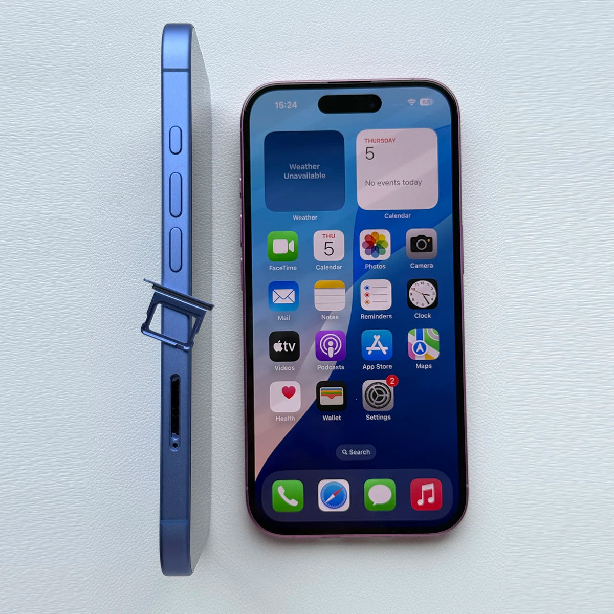 100% Original Apple IPhone 16 Dual SIM Card 6.1" Cellphone 5G Unlocked OLED Face ID A18 128/256/512GB ROM 8GB RAM Smartphone