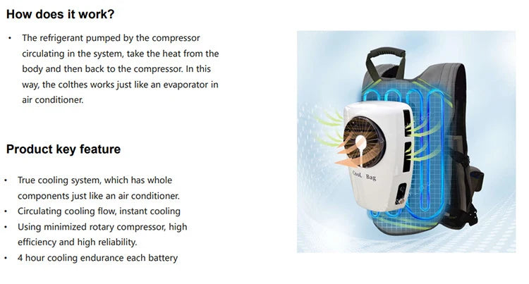 Men Summer Cooling Clothing Air Conditioning Vest Rechargeable Batterie Suitable For Fndoor And Outdoor High Temperature Work