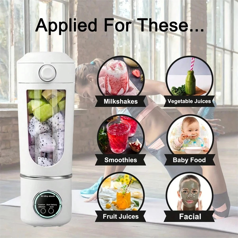 New Portable Juice Maker Blender for Shakes Smoothies 700ML Multiple Colors 12-Blades Fast Mixing 2 In 1 Blender Bottle Juicer - Merit Sell