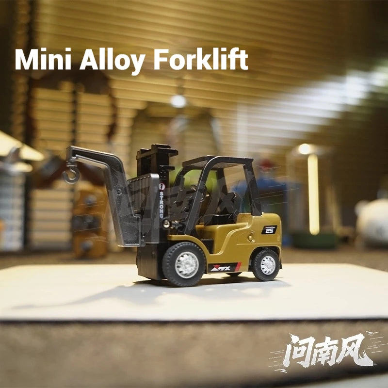 Ask Nanfeng 1:64 Bluetooth Mini Alloy Forklift Remote Control Engineering Vehicle Can be Controlled by Mobile Phone Car Children
