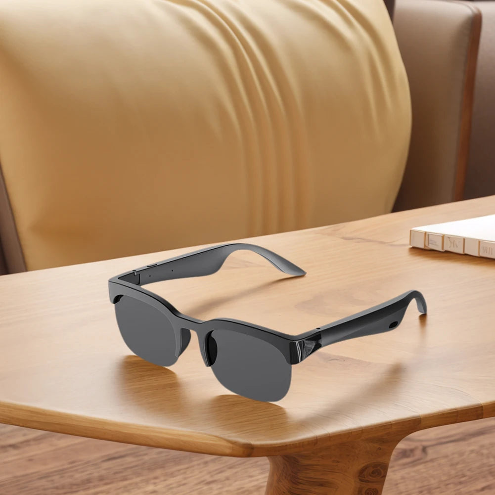 Smart Glasses AI Translator Hands-Free Music & Calls BT Sunglasses UV Protection Outdoor Sports Headphones for Men & Women