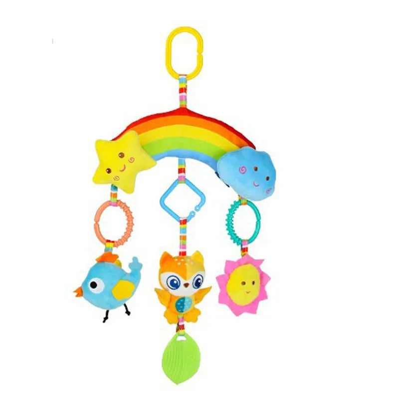 Car Seat Toys for Baby Infant Activity Center Carseat Toys Baby Crib Stroller Hanging Rattles Toys Baby Sensory Toys 0 12 Months
