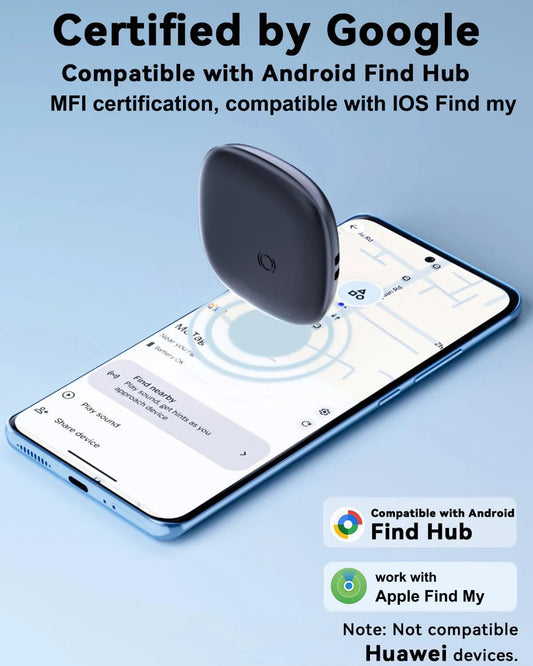 New Air Tag Tracker Dual System Bluetooth Smart Tag Compatible with Apple Find My IOS & Google Find Hub Android,80-100dB Alarm - Merit Sell