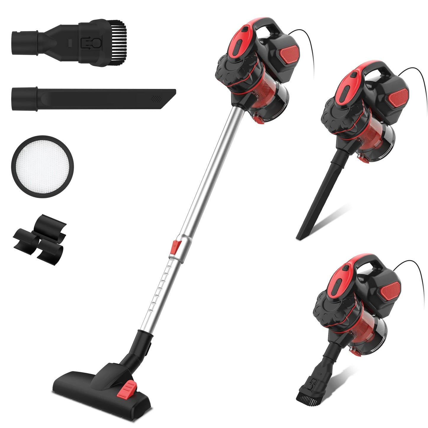 INSE I5 Corded Vacuum Cleaner with 600W Motor 18Kpa Powerful Stick Handheld Vaccum Cleaner for Home Pet Hair Hard Floor Cleaning