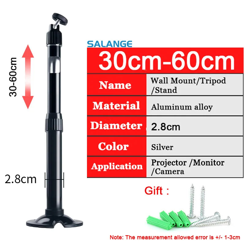 Salange Projector Stand Universal Ceiling Bracket Wall Mount for XGIMI HY320 P92MAX DLP HY300Pro Beamer Surveillance Camera
