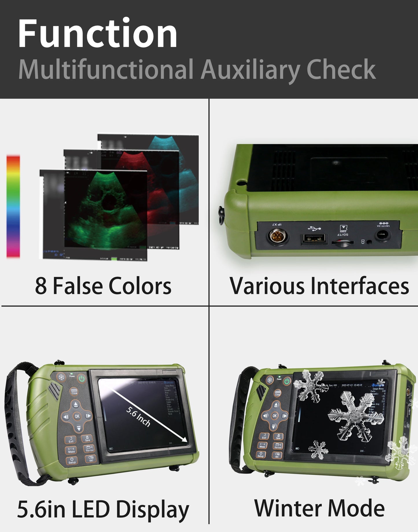 Portable Veterinary Ultrasound Scanner, Handheld Vet Pregnancy Machine for Pig Sheep Dog Cat, 3.5MHz Probe Waterproof