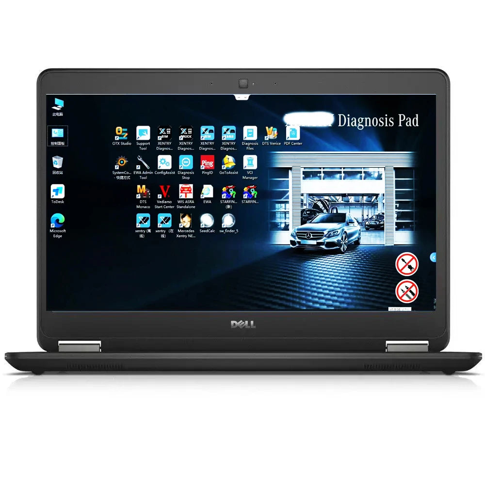 DELL E7450 Core i5 8GB RAM HDD/SSD Diagnostic Rugged Laptop for Mb Star C4/C5/C6 or ICOM NEXT/A2/A3 and 5054 Diagnostic Tool