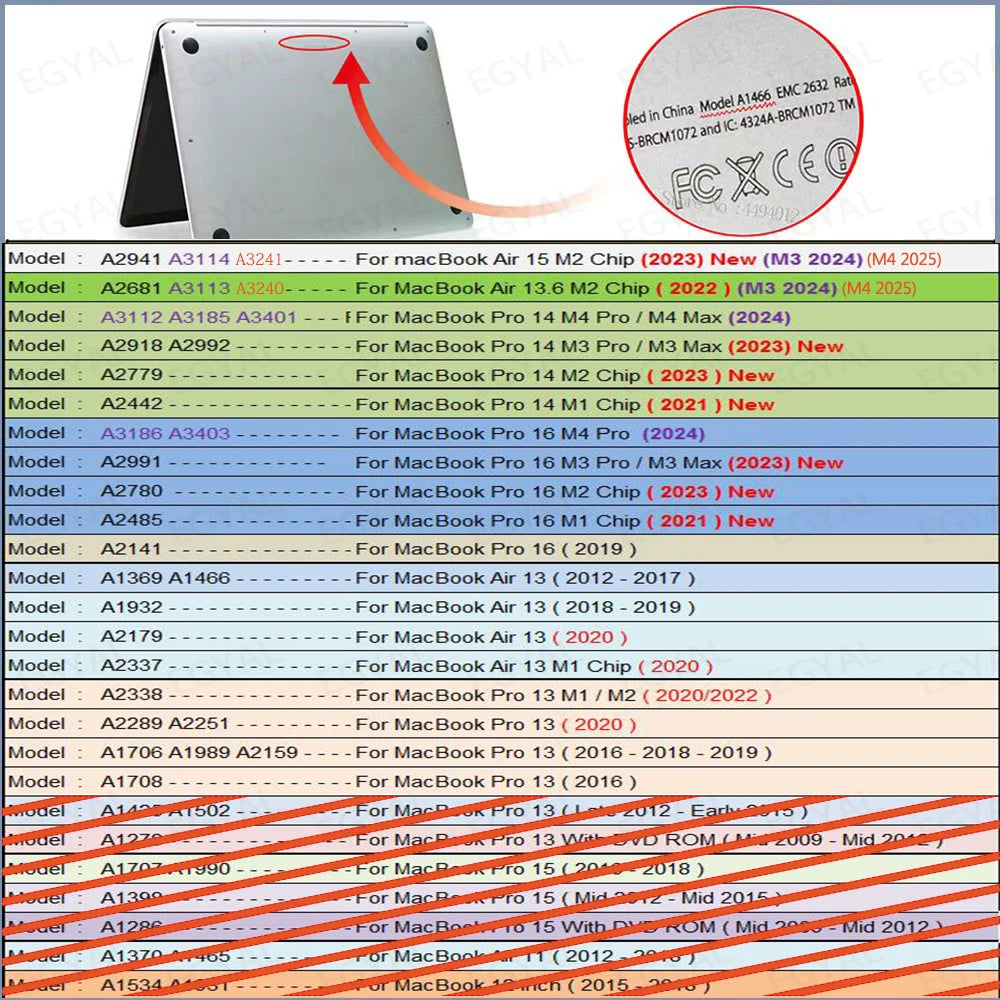 Laptop Case For Macbook Air 13 Case M1 M2 Hard bottom Cover Air 15 2025 M4 PU leather Case For MacBook Pro 14 M4 Max 16.2 Shell