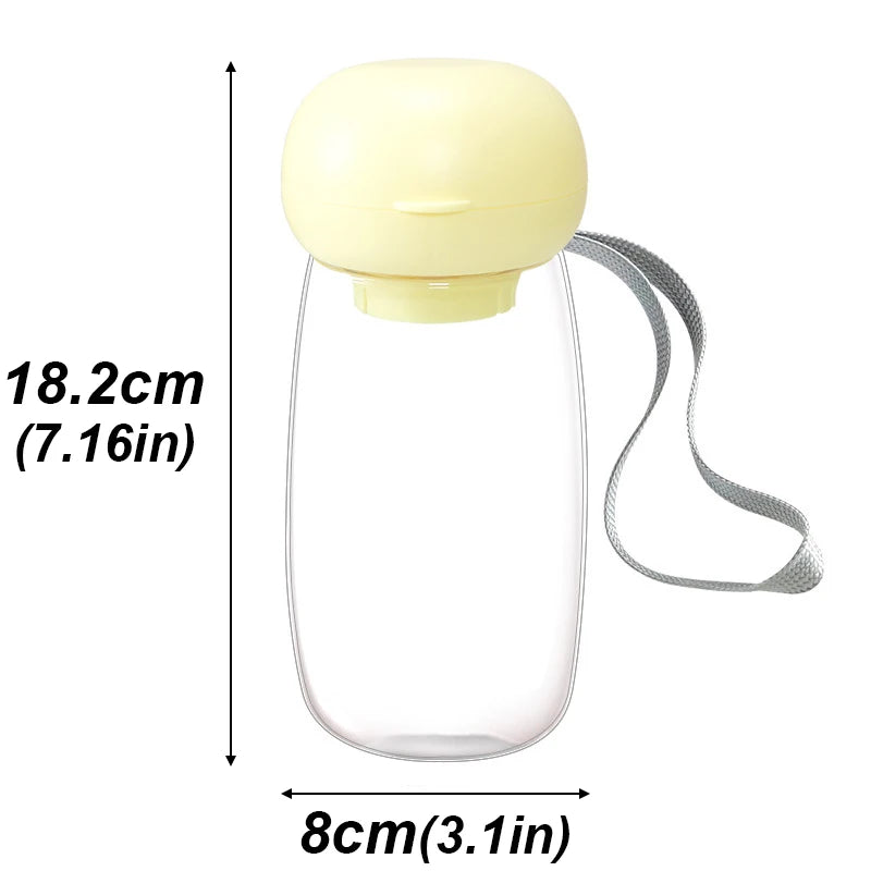 300/550ml Portable Food Grade Material Dog Cat Travel Pet Water Cup Feeding With Lanyard For Small Medium Cats Dogs Pet Supplies