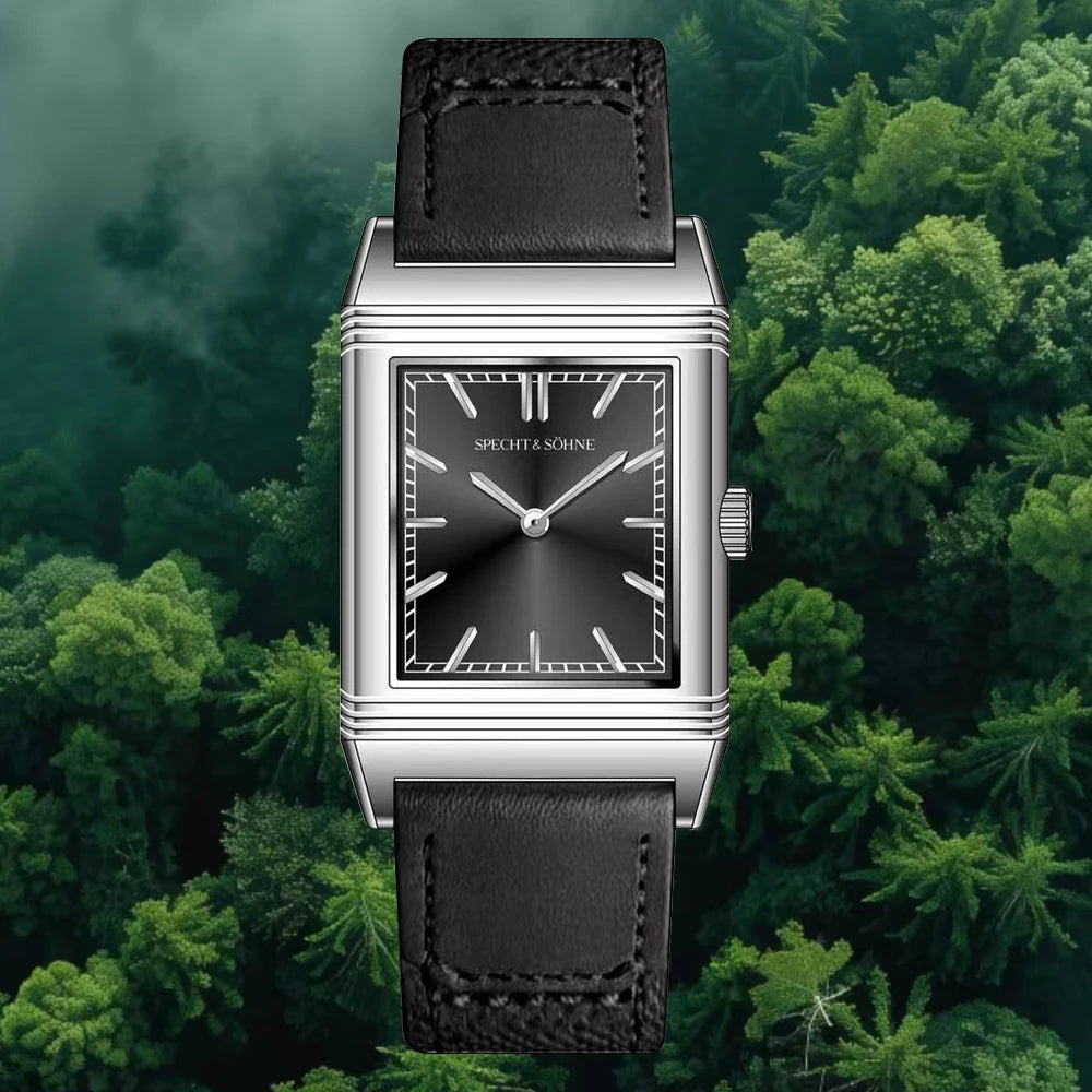 2025 New Fashion Specht & Söhne Overturn Square Watch Men's Watches Ultrathin Quartz Movt Casual Men Watch Reloj Hombre 24.4MM