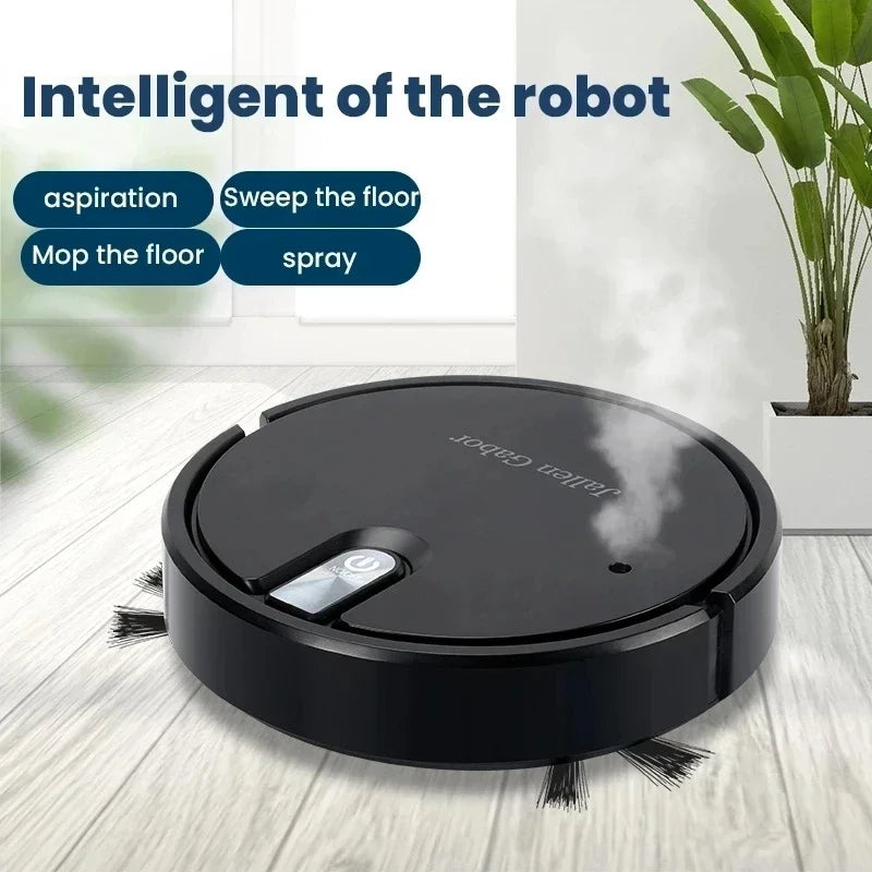 2025 New 5-in-1 Wireless Smart Sweeping Robot Multifunctional Ultra-quiet Vacuum Mopping and Humidifying Home Appliance