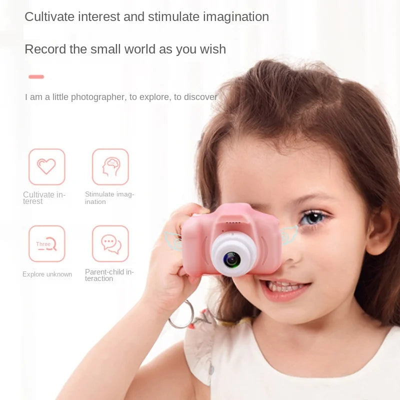 Child Mini Camera Toys Portable Outdoors Movement Camera Kids Early Education Toys Parent-Child Interaction HD Camera Toys Gifts