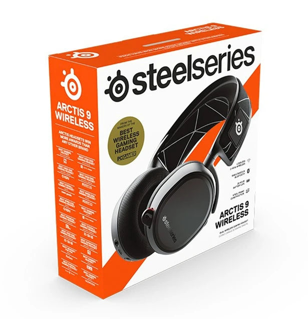 SteelSeries Arctis 9 Wireless Gaming Headset Integrated 2.4GHz Wireless + Bluetooth 20+ Hour Battery Life E-games 7.1 headphone