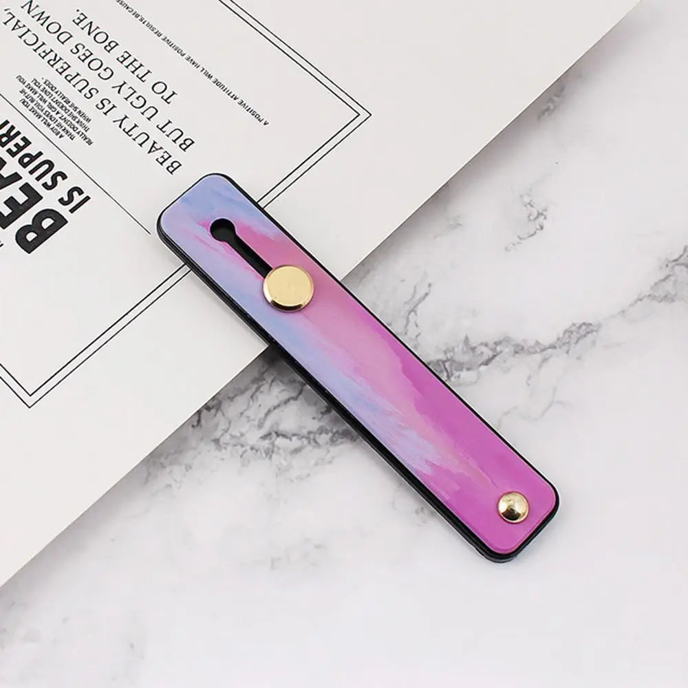 Phone Stand Grip Candy Color Silicone Telescopic Finger Strap Mobile Phone Desktop Bracket Smartphone Support