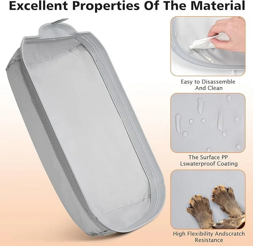 Automatic Cat Litter Box Accessories Soft Fabric Mat Collecting Feces Bottom Capsule Cat Toilet Litter Box