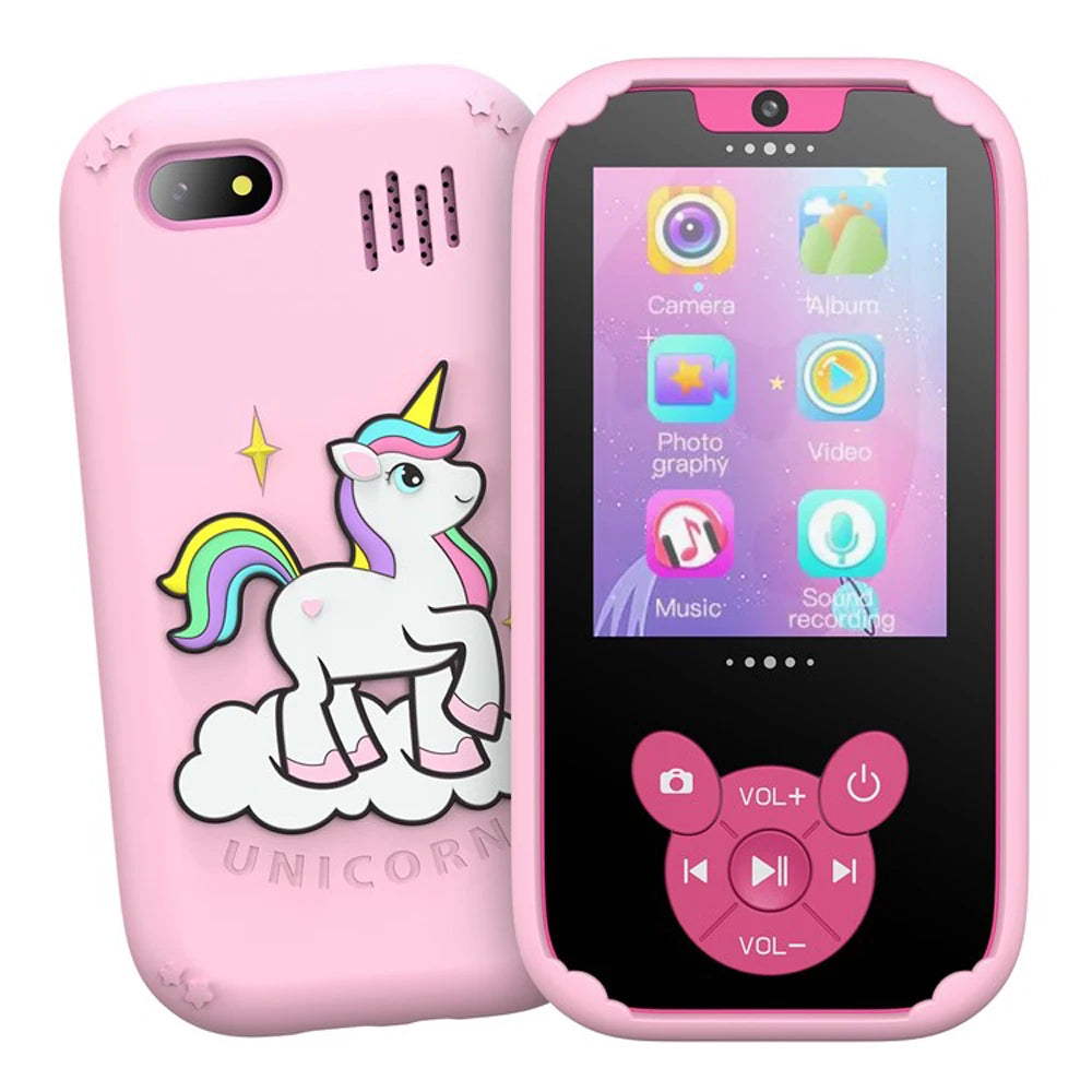 Kids Smart Phone Educational Toys Dual Camera Music Player Baby Phone With 8G Memro Game Learning for Age 3-12 Brithday Gifts - Merit Sell