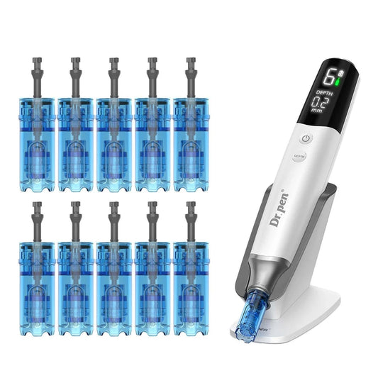 1PCS Original Dr. pen M9 Microneedling Pen 0.2mm 6 Speeds Type-C Charger 10 Cartridges Needle