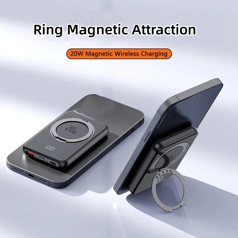 5000mAh Magsafe Power Bank 20W Magnetic Wireless Charger Powerbank for iPhone 15 Xiaomi Mi Samsung Fast Charging Spare Battery