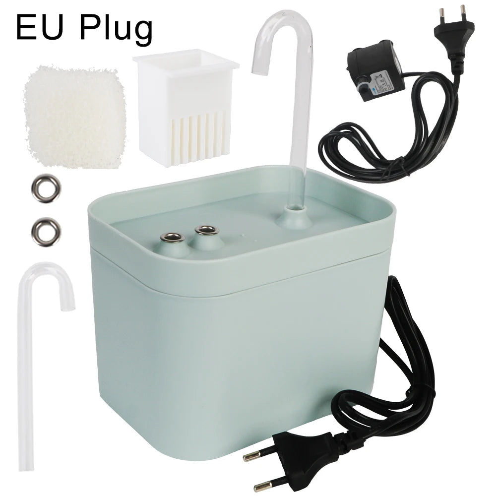 Auto Filter Recirculate Filtring for Cats Pet Water 1.5L Cat Drinker Bowl USB Electric Dispenser Mute Cat Water Fountain