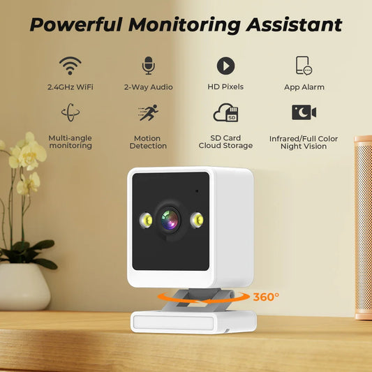 ANBIUX 1080P Wifi Camera Indoor Baby Camera 2MP Motion Detction Two Way Audio Baby Monitor Wifi Surveillance Cameras iCSee App - Merit Sell