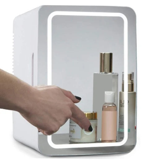 8L Mini Electric Refrigerator 12V 110V 220V Portable Camping Cooler and Warmer Makeup Refrigerat for Car and Home Dual-use