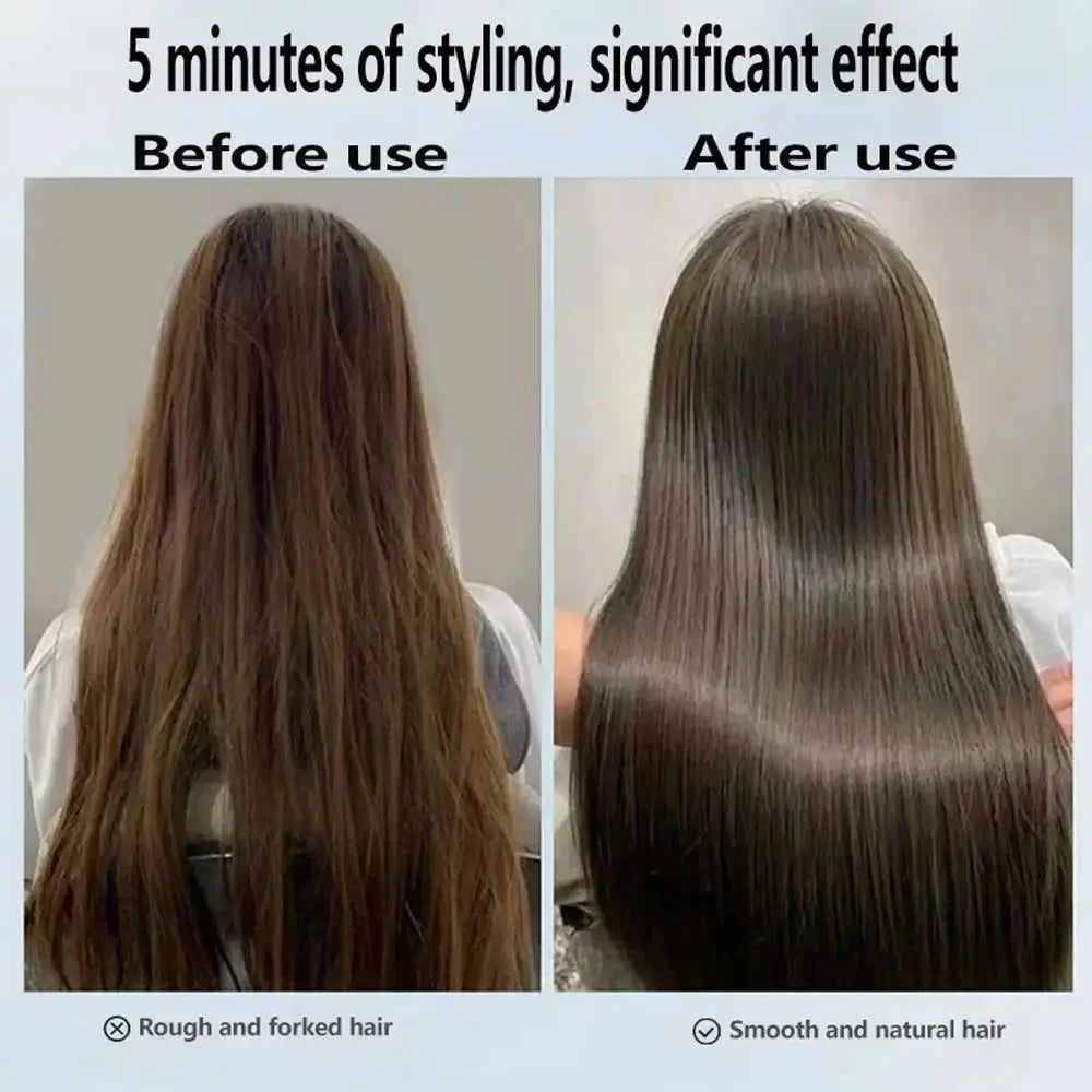 2-in-1 Professional Quick Dry Hair Dryer and Straightener Negative Ion Iron Long Lasting Styling Tool Wet and Dry Curling Iron