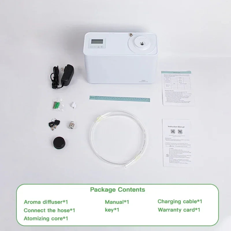 HVAC 3000m³ Home Appliance Perfume Aroma Diffuser WIFI Bluetooth Intelligent Multi Segment Timing 800ML Capacity Essential Oil
