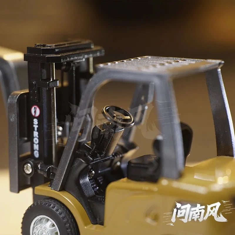 Ask Nanfeng 1:64 Bluetooth Mini Alloy Forklift Remote Control Engineering Vehicle Can be Controlled by Mobile Phone Car Children