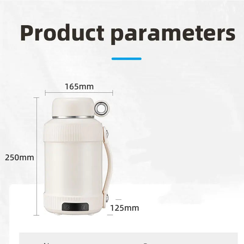 Mini Electric Kettle Water Thermal Portable Heating Boiler Travel Stainless Steel Tea Pot Coffee Milk Boiling Bottle Health Pot