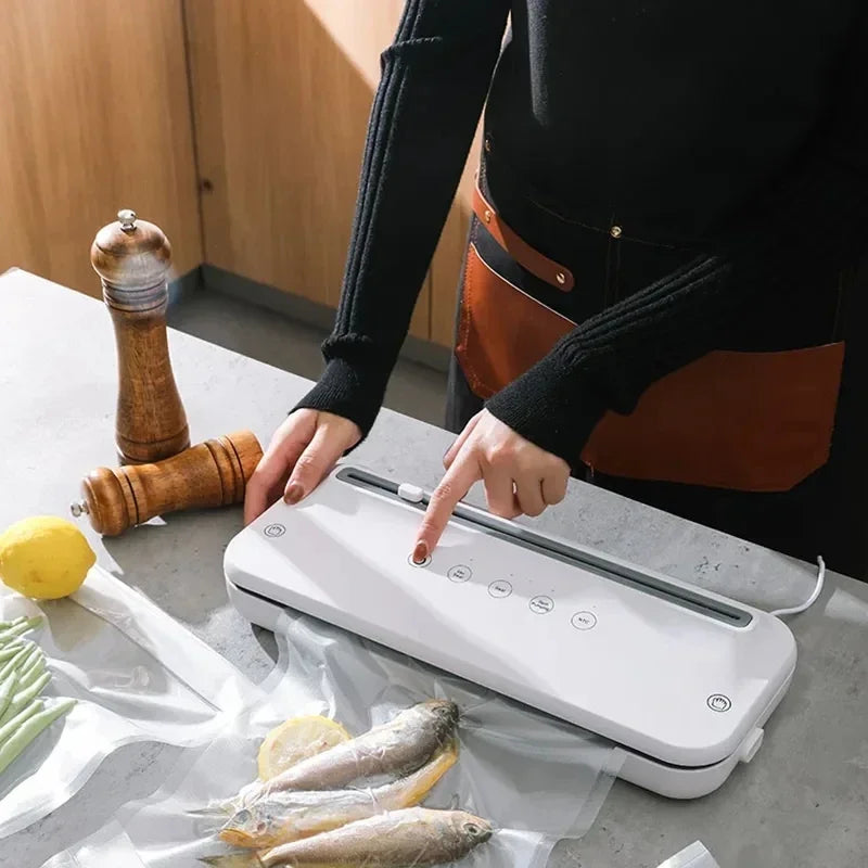2024 NEW Food Vacuum Sealer Machine High Power Plastic Packaging Sealer Kitchen Food Storage Containers for Food Preservatio