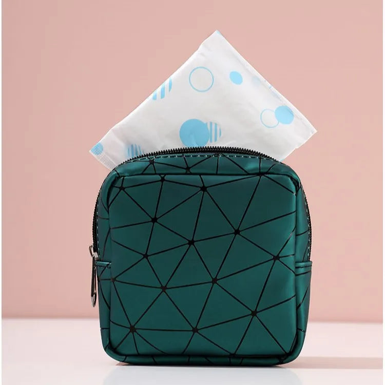 Women Sanitary Napkin Tampon Storage Bag Cute Sanitary Pad Pouches Portable Makeup Lipstick Key Earphone Data Cables Organize