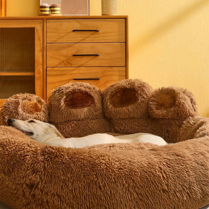 Plush Kennel Dog Mat Warm Winter Sleeping Pad for Large Dogs Dog Crate Pad for Deep Sleeping, Pet Supplies Winter Pet Nest