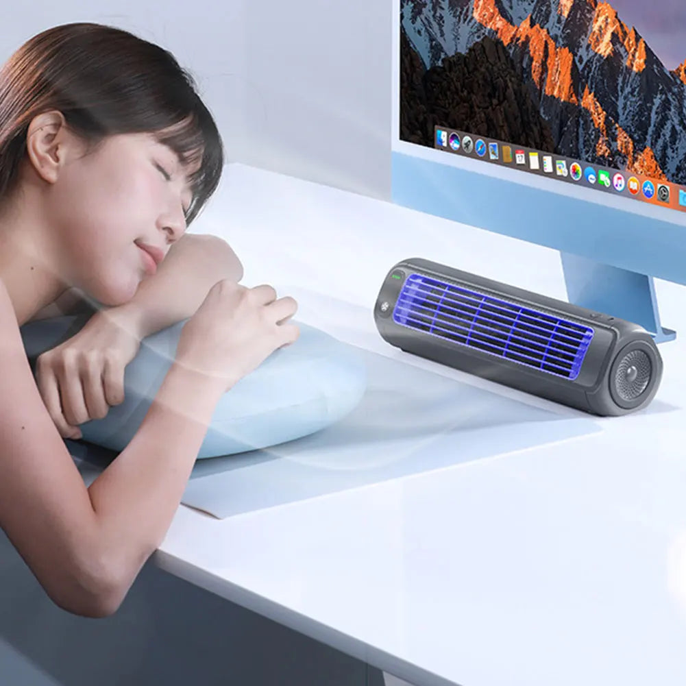 2000/1200mAh Portable Fan Electric Fan Air Conditioner Fan Quiet Wall Mount Desk Fan Tower Fan 3 Speed Rechargeable for Home