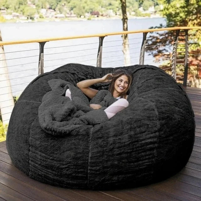 Blue Designer Lazy Bean Bag Sofa European Modern Individual Floor Lazy Bean Bag Sofa Living Room Divano Soggiorno Home Furniture